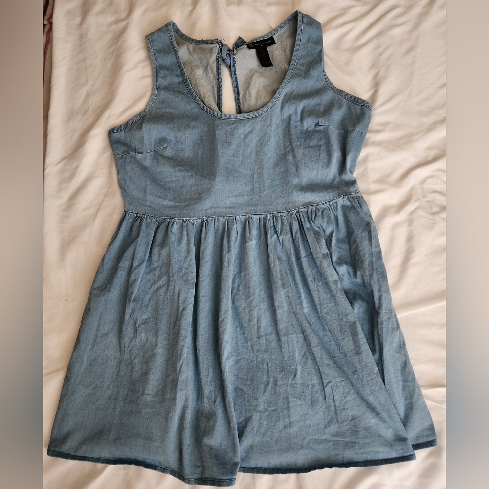 Fashion To Figure Light Demin Sleeveless Dress
